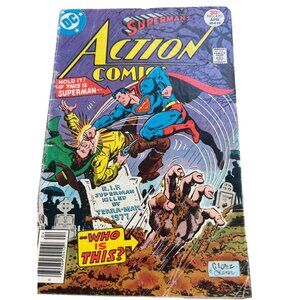 Vintage DC Action Comics #470 April 1977 Superman Comic Terra-Man